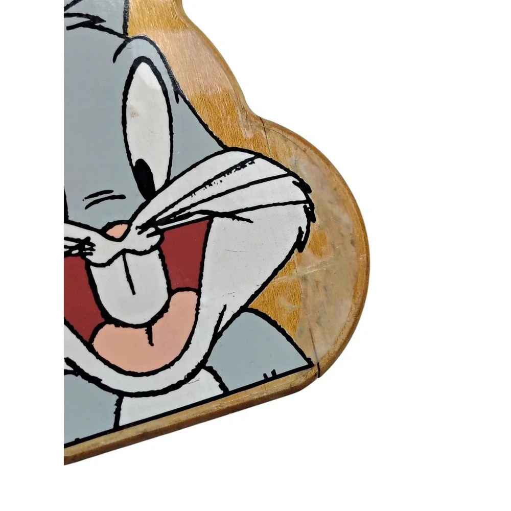 Vintage 1995 Warner Brothers Looney Tunes Bugs Bunny Wood Napkin Holder RARE